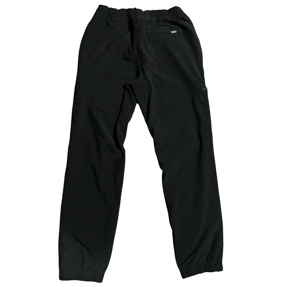 Eddie Bauer Pants Womens 4 Black Fleece Lined Jogger Zip Pockets Hiking Warm - Picture 2 of 13